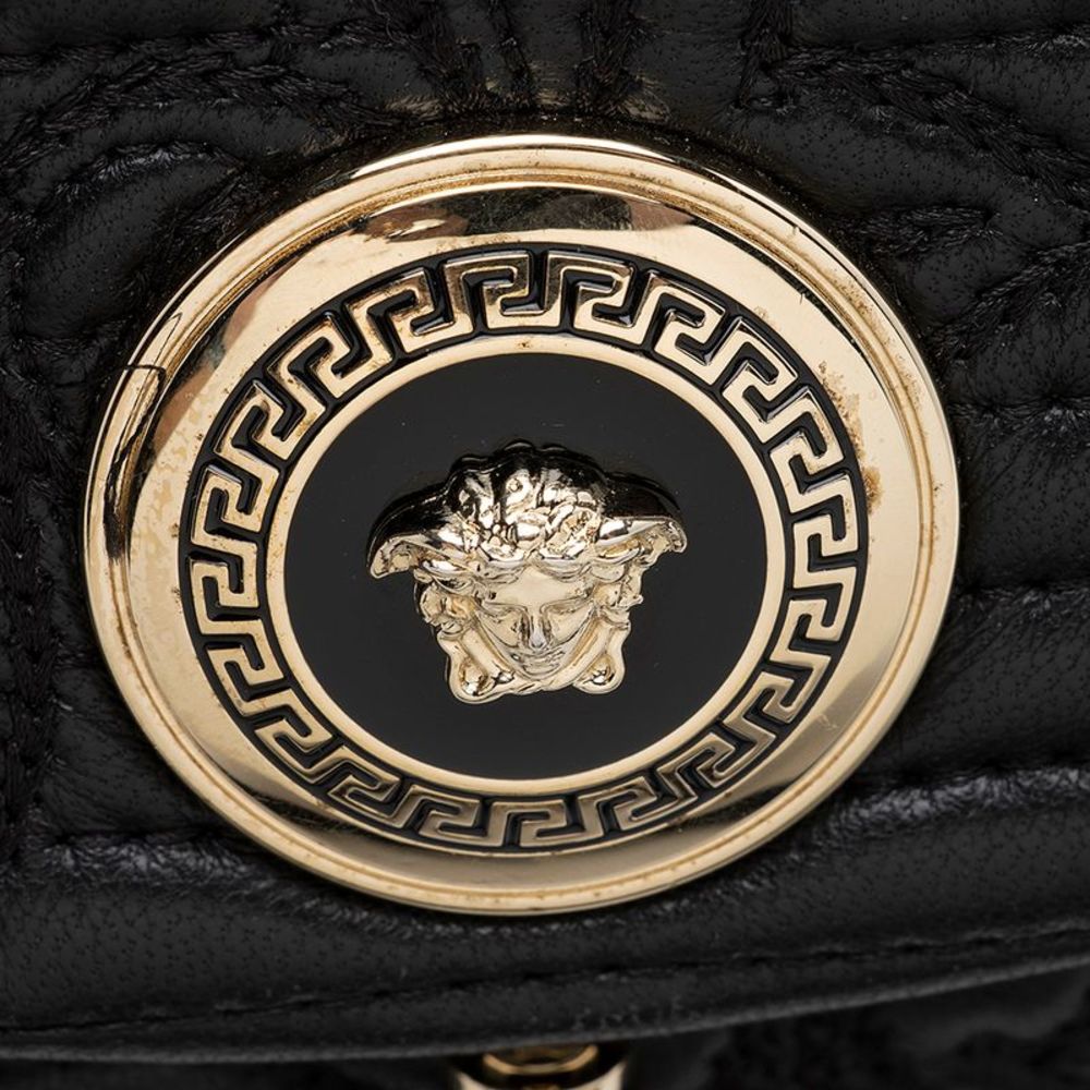 Versace Quilted Nappa Barocco Altea Vanita Satchel - Picture 8 of 15